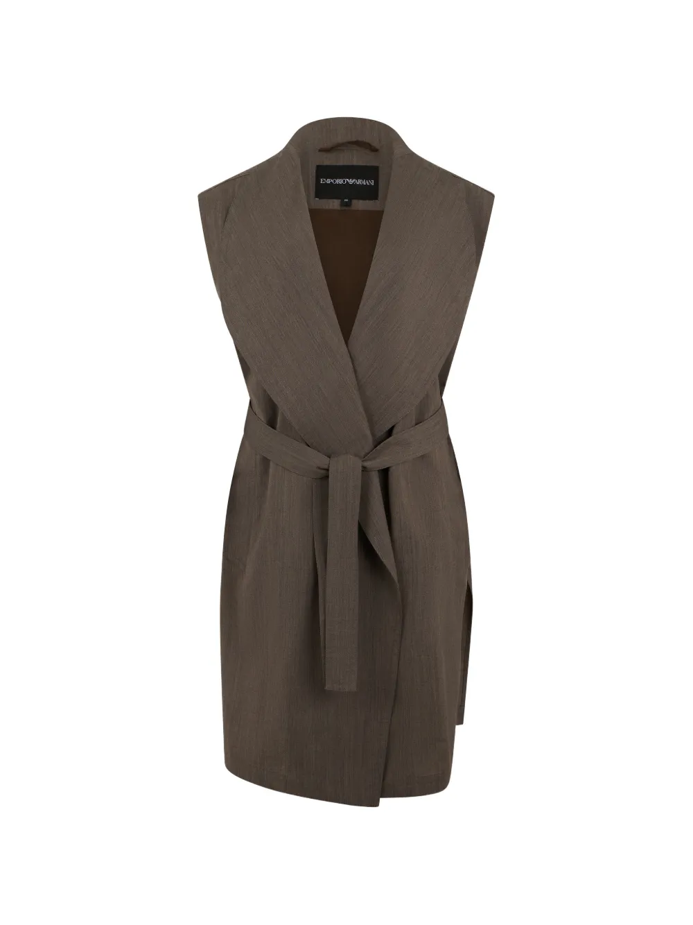 Emporio Armani belted coat - Marrone