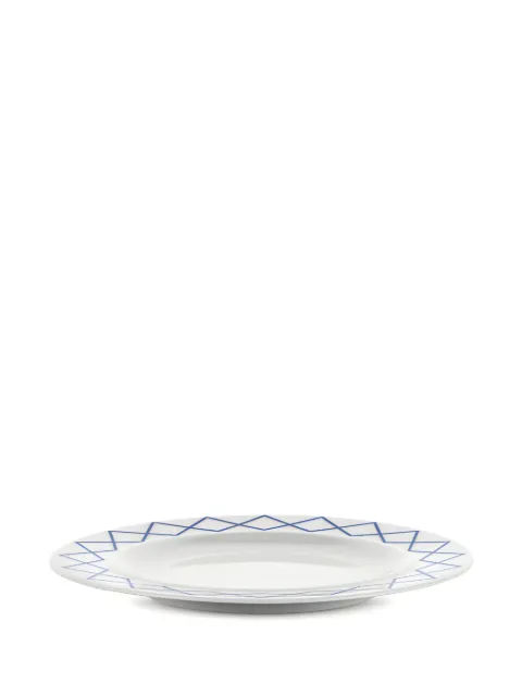 Alessi My Beaut China geometric-pattern dessert plate (set of four)