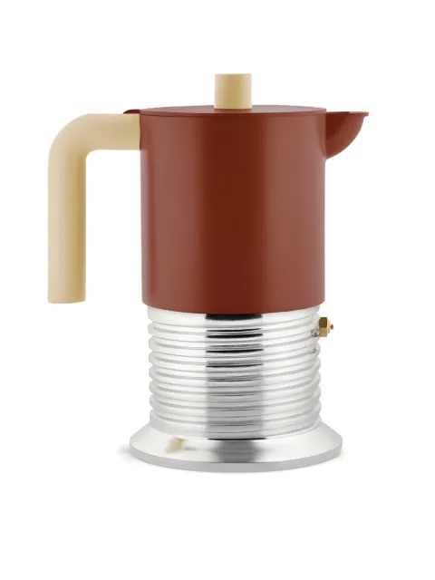 Alessi ribbed-design espresso maker
