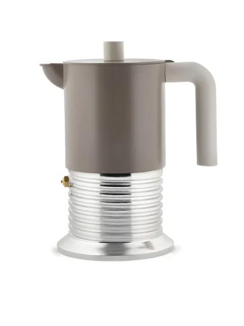 Alessi ribbed-design espresso maker 