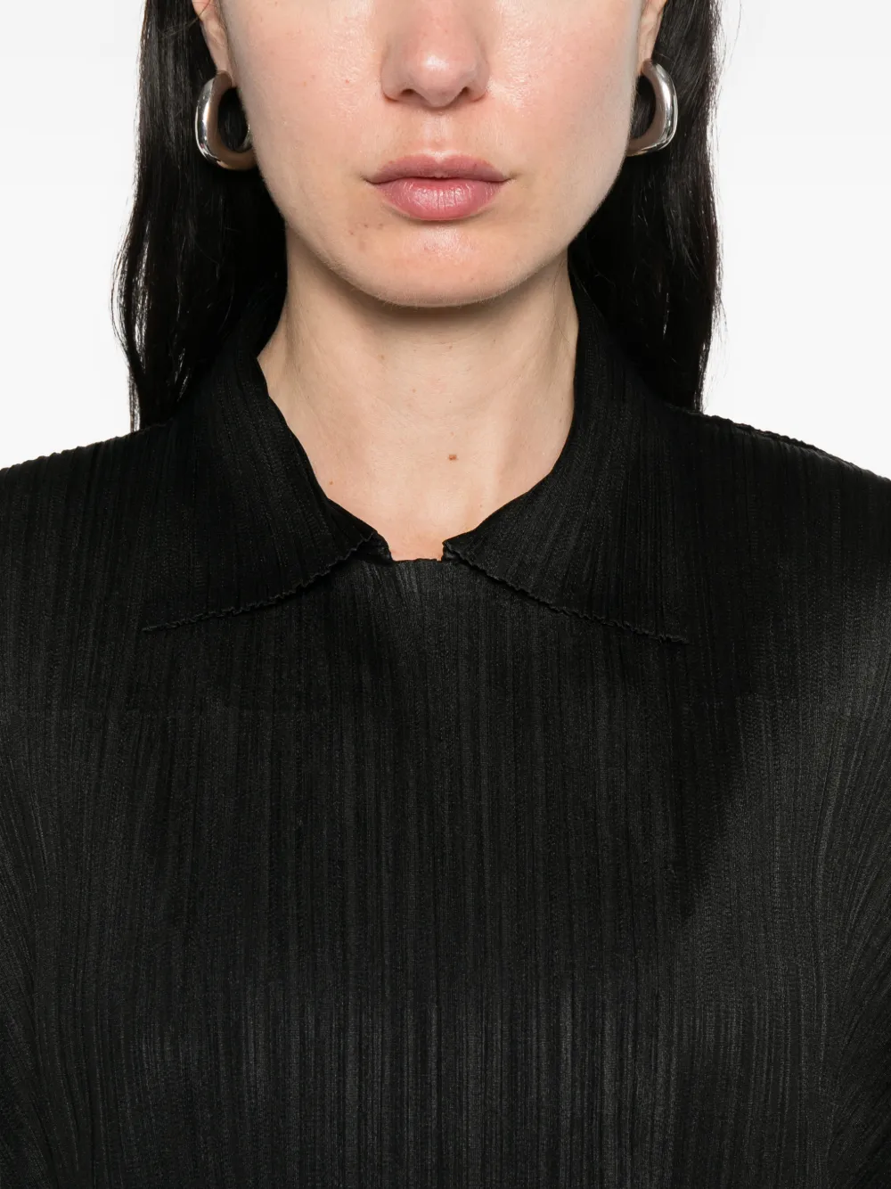 Pleats Please Issey Miyake プリーツ コート | ブラック | FARFETCH JP
