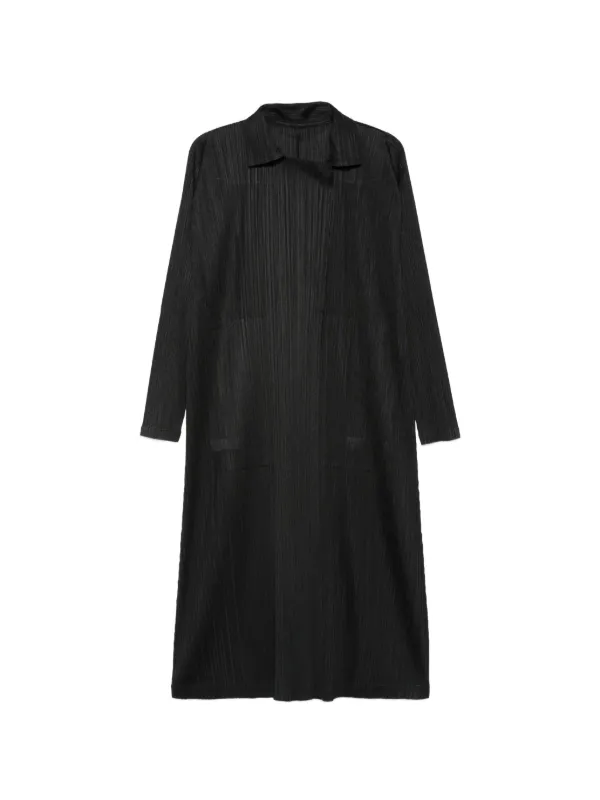 Pleats Please Issey Miyake プリーツ コート | ブラック | FARFETCH JP