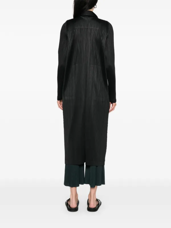 Pleats Please Issey Miyake プリーツ コート | ブラック | FARFETCH JP