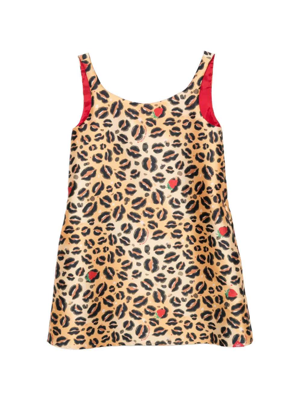 alessandro enriquez animal print sleeveless dress - Toni neutri