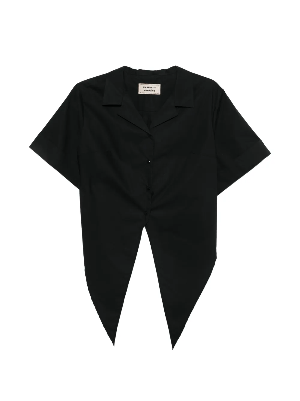 alessandro enriquez buttoned top - Nero