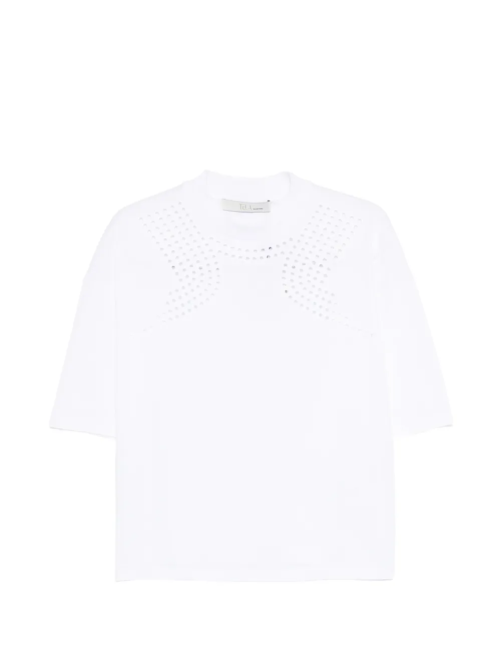 Tela crew-neck T-shirt - Bianco