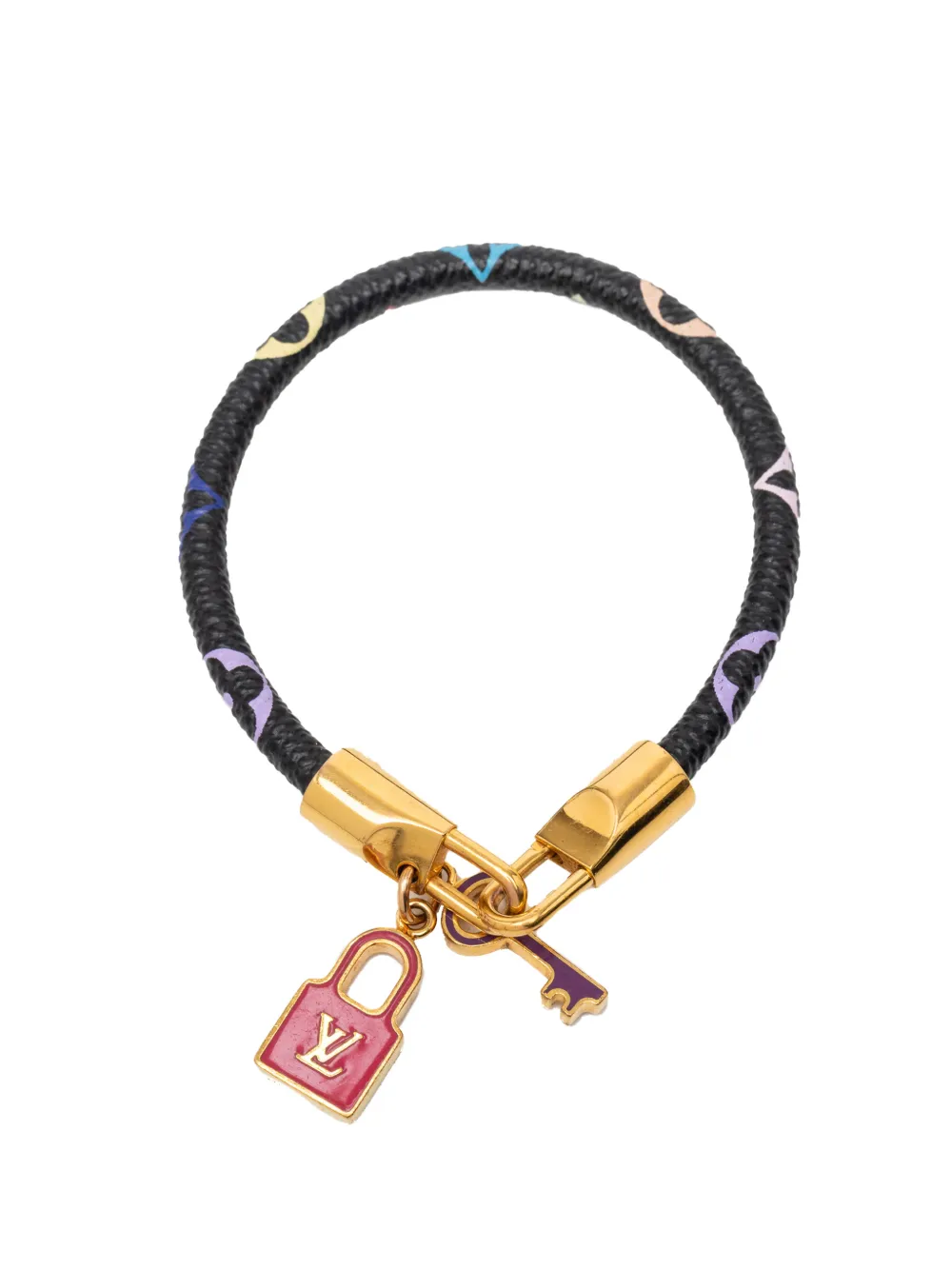 Louis Vuitton Pre-Owned 2012 Monogram Multicolore Luck It Bracelet costume bracelet - Nero