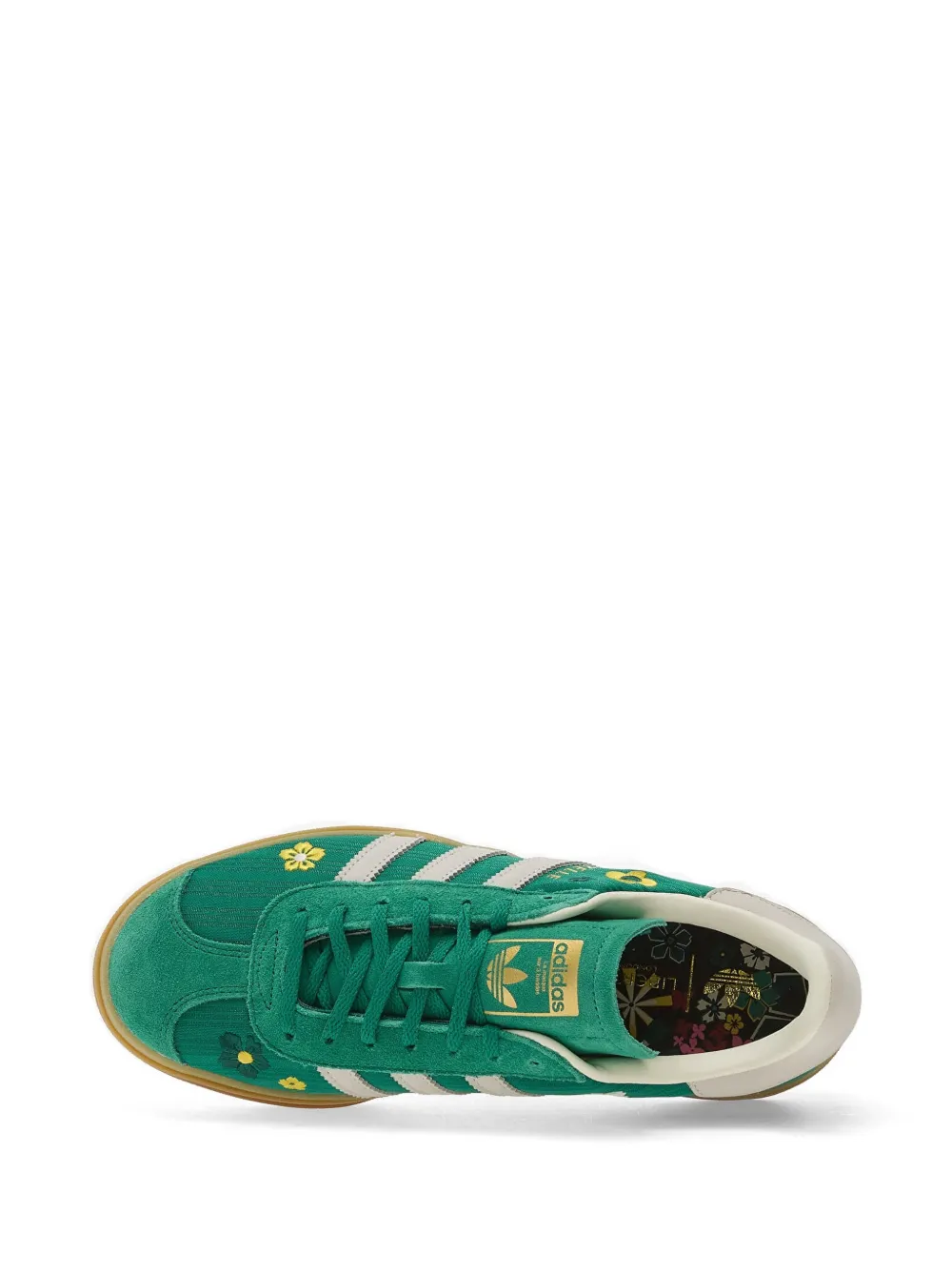 adidas Gazelle sneakers met geborduurde bloemen Groen