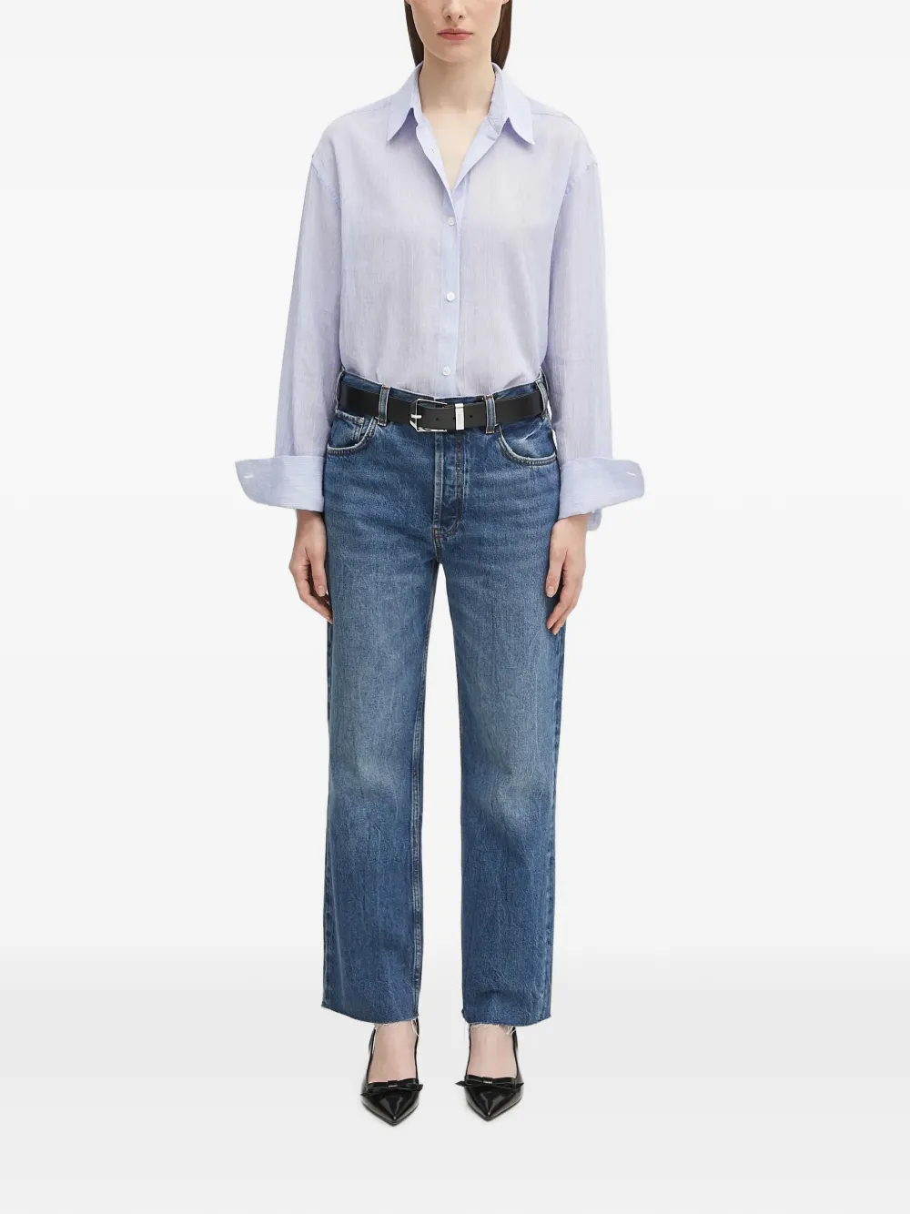 ANINE BING Button-up overhemd Blauw