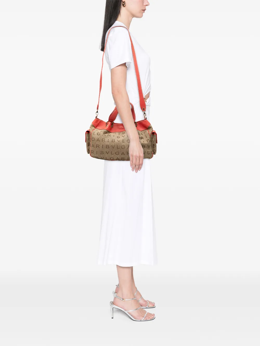 1990-2000 Logomania Canvas Satchel
