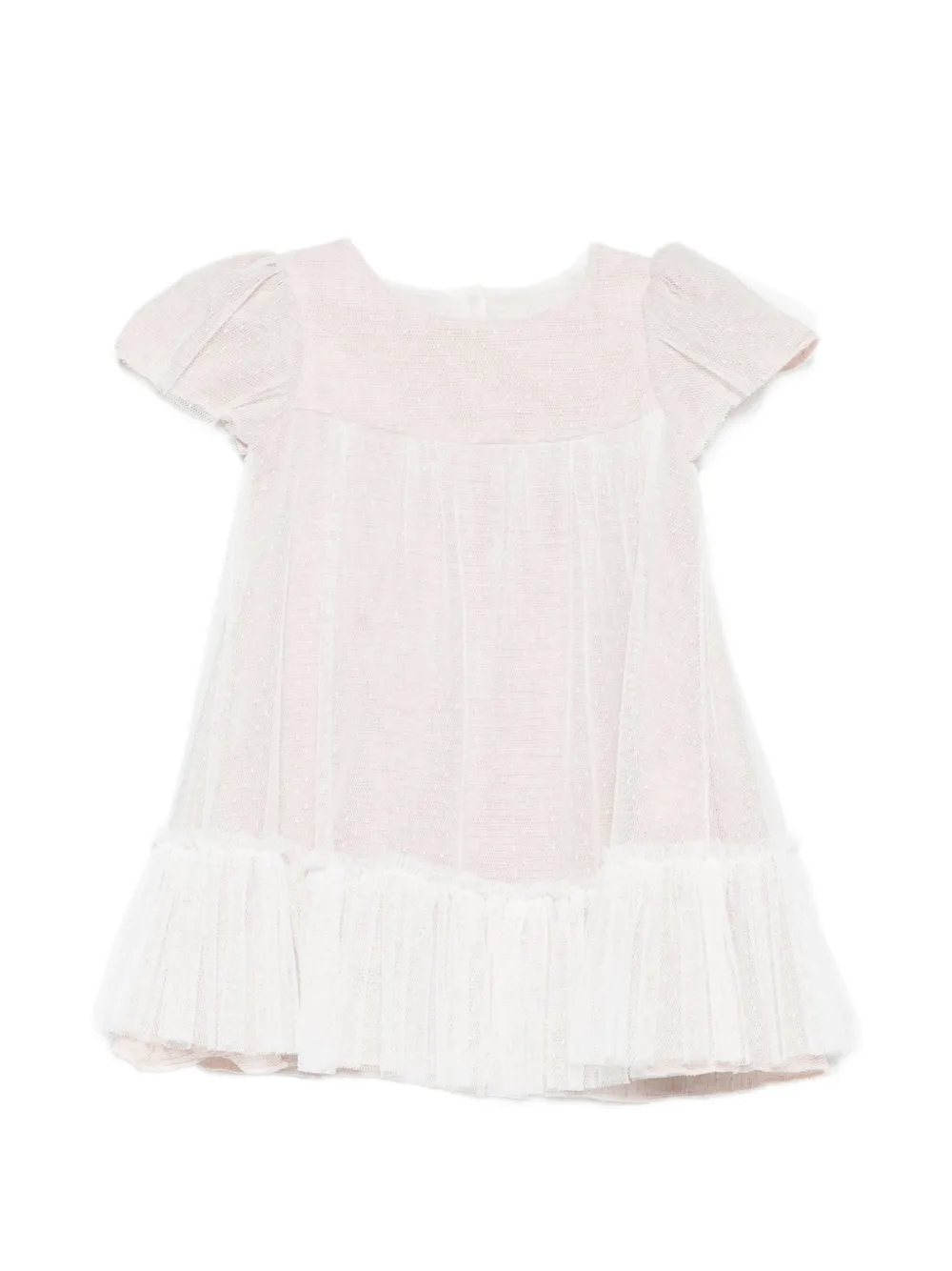 LALALU ruffled dress - Toni neutri