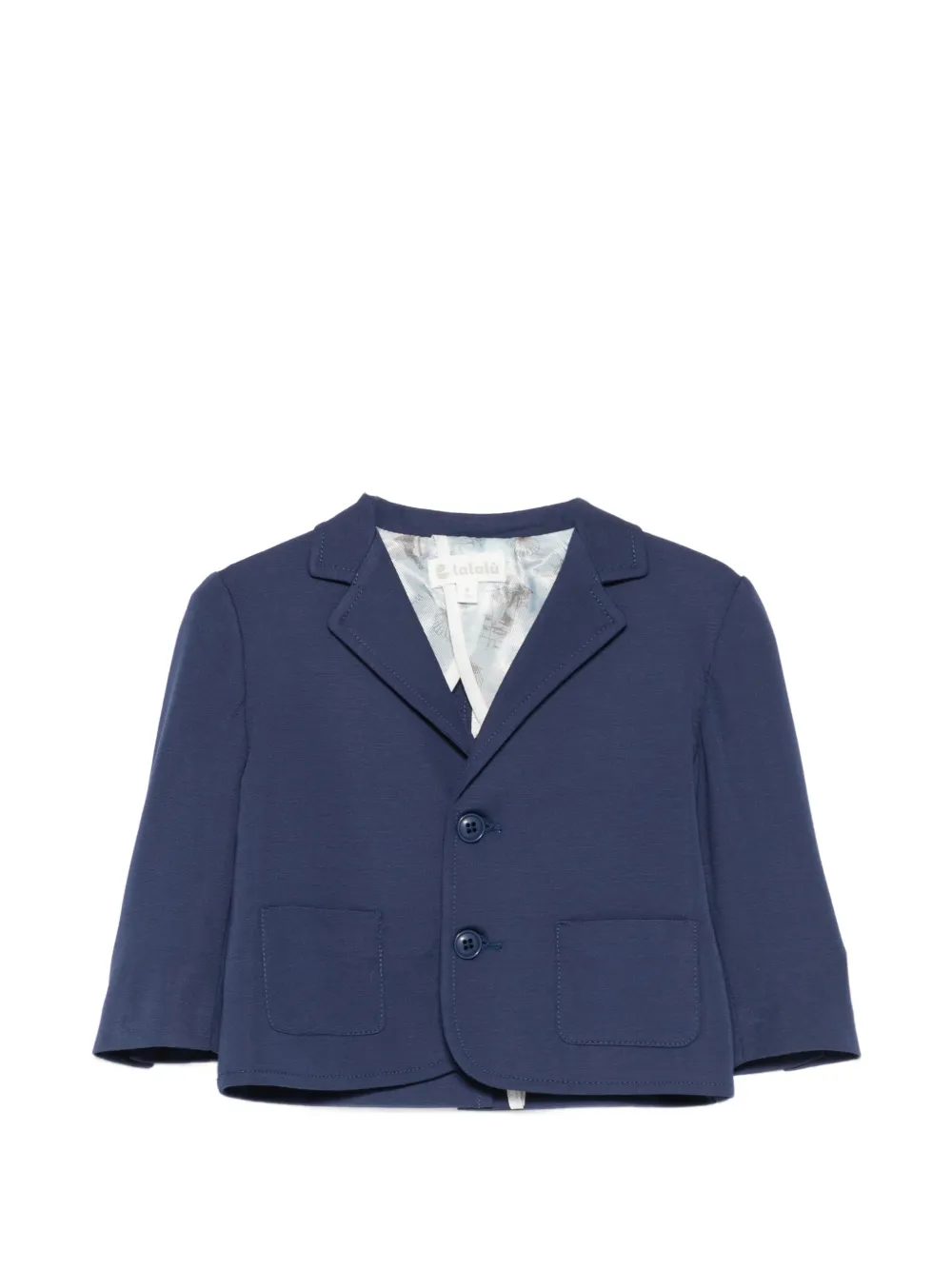 LALALU patch-pocket blazer - Blu