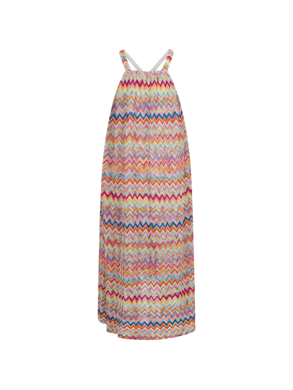 Missoni Kids zigzag-pattern dress - Arancione