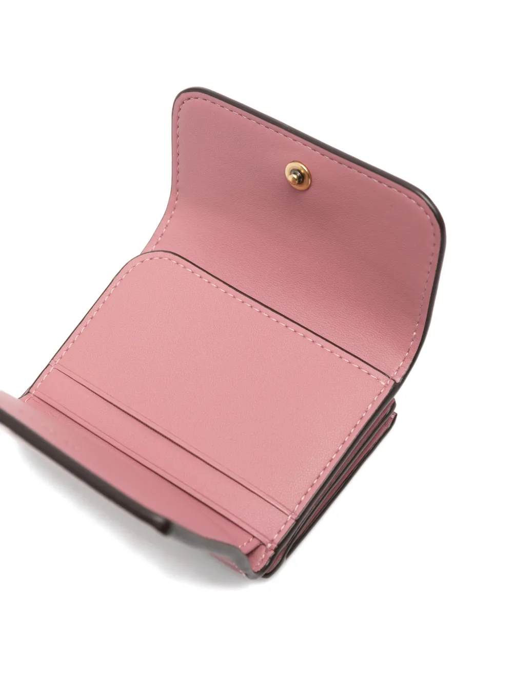  Coach Logo-plaque Leather Wallet - Pink 