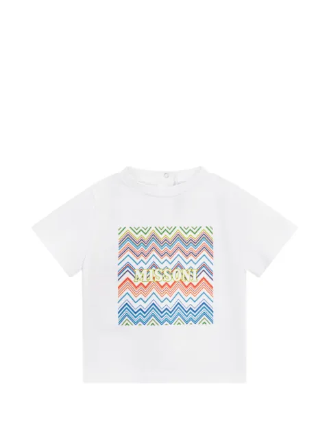 Missoni Kids zig-zag pattern T-shirt