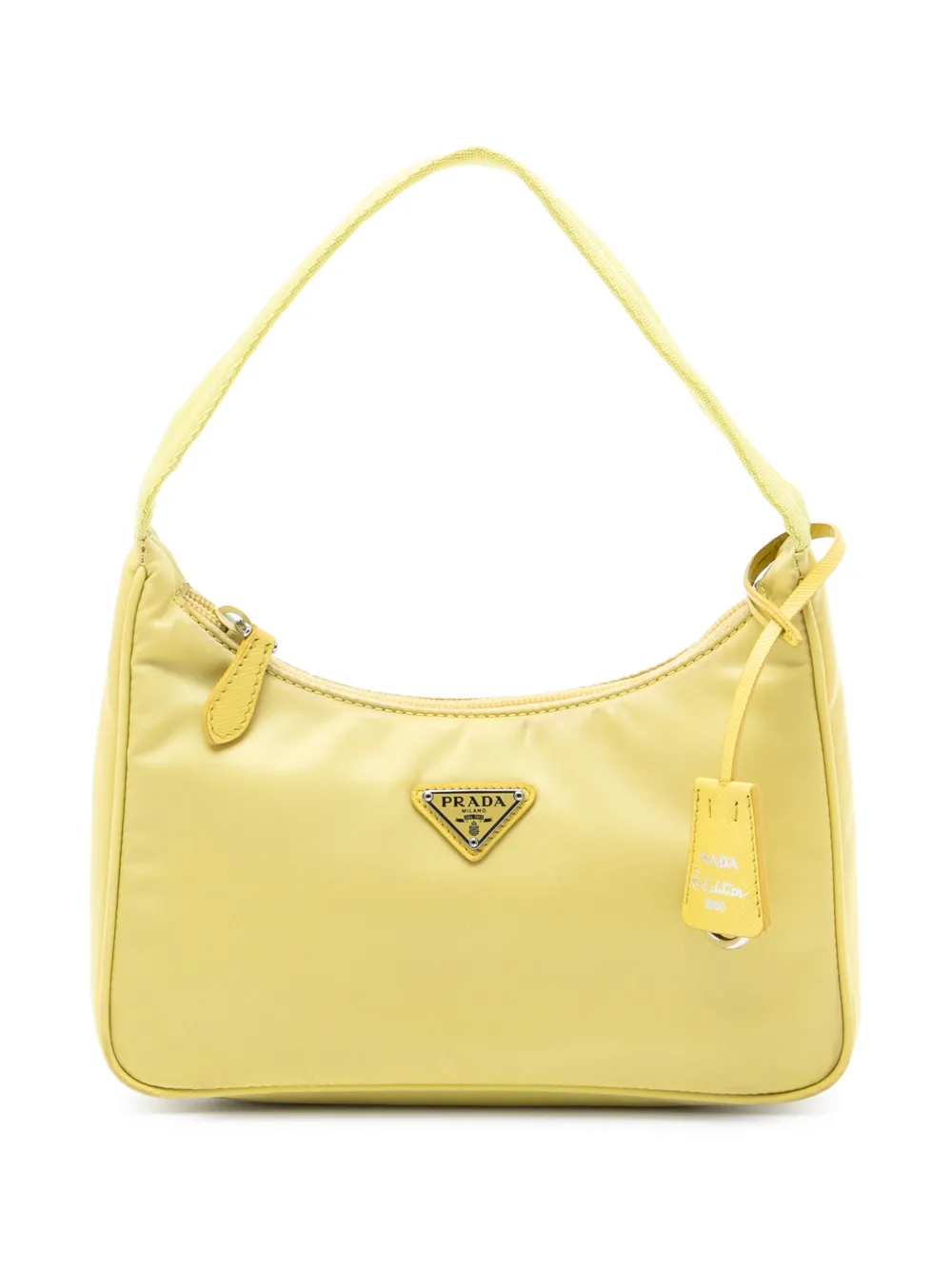Prada Pre-Owned 2019-2026 Mini Tessuto Re Edition 2000 shoulder bag - Giallo