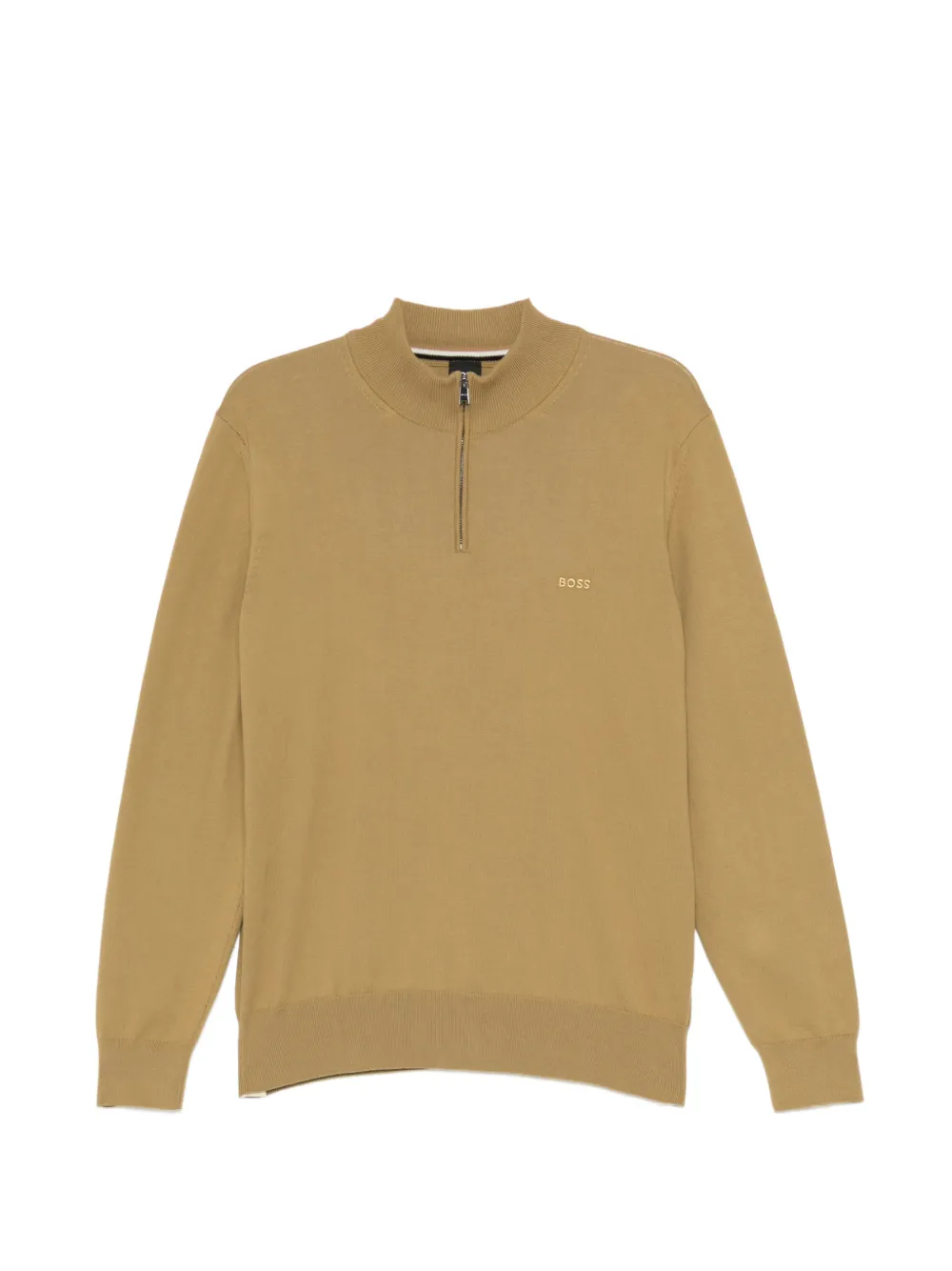 BOSS logo-embroidered jumper - Nude