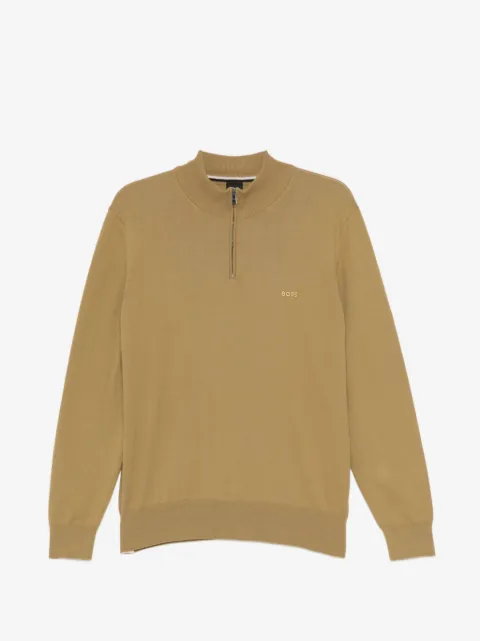 BOSS logo-embroidered jumper