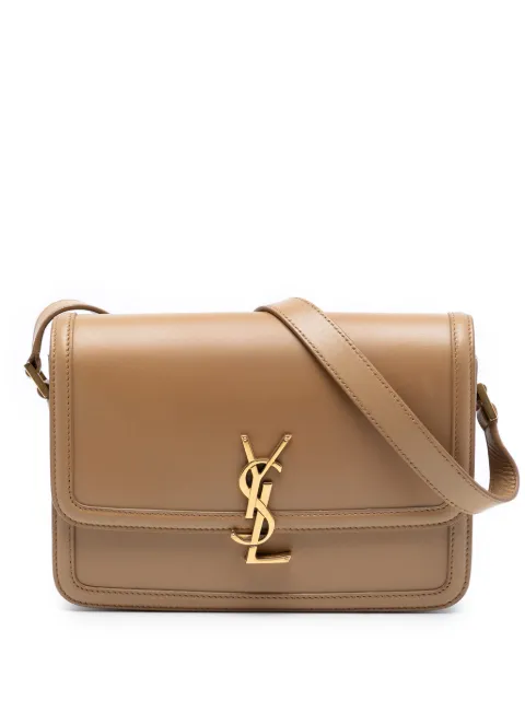 Saint Laurent Pre-Owned Borsa a tracolla Solferino Satchel In Box piccola in pelle di vitello 2021