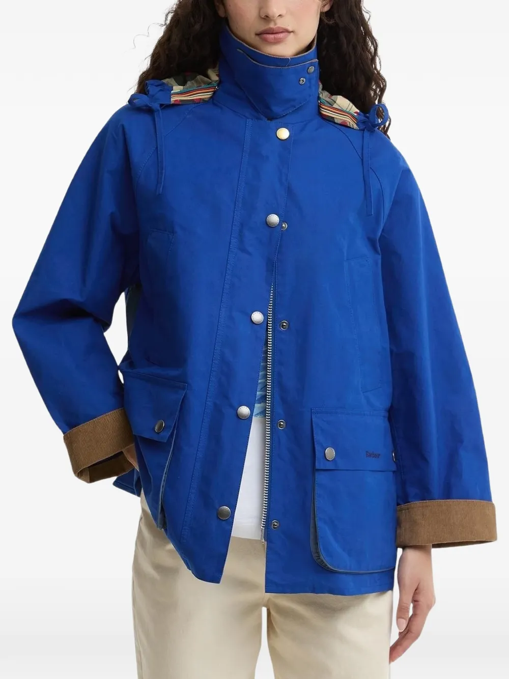  Barbour X Paul Smith Hooded Jacket - Blue 