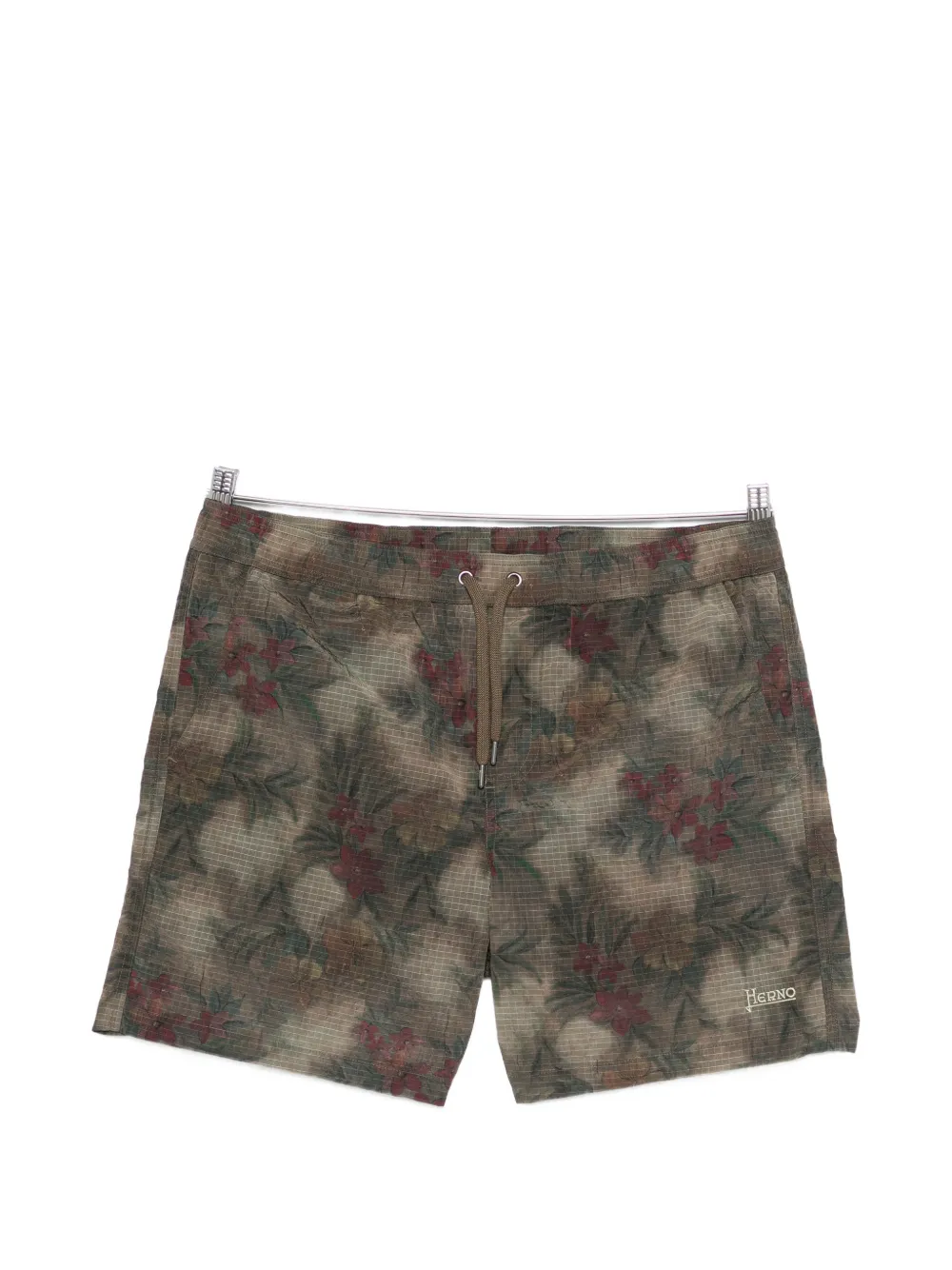 Herno floral-print swim shorts - Grün