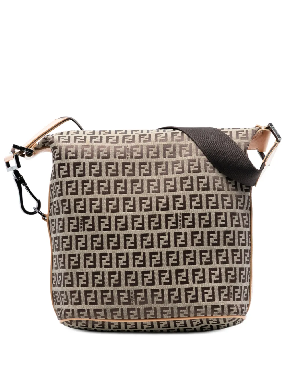 Fendi Pre-Owned 2000-2010 Zucchino Canvas shoulder bag - Marrone