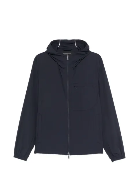 Herno hooded zip-up jacket