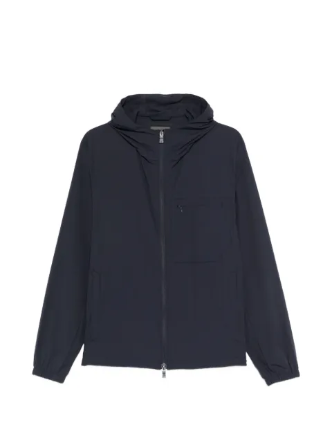 Herno hooded zip-up jacket