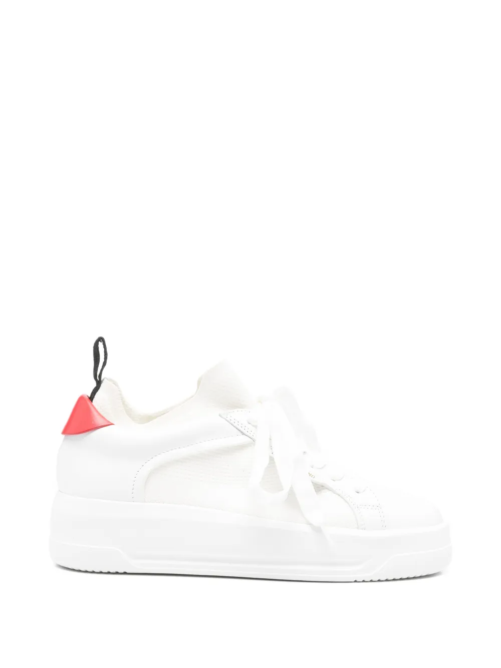 Love Moschino lace-up sneakers Wit