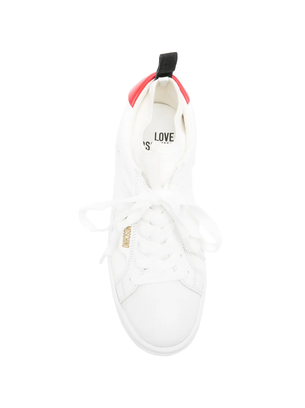 Love Moschino lace-up sneakers Wit