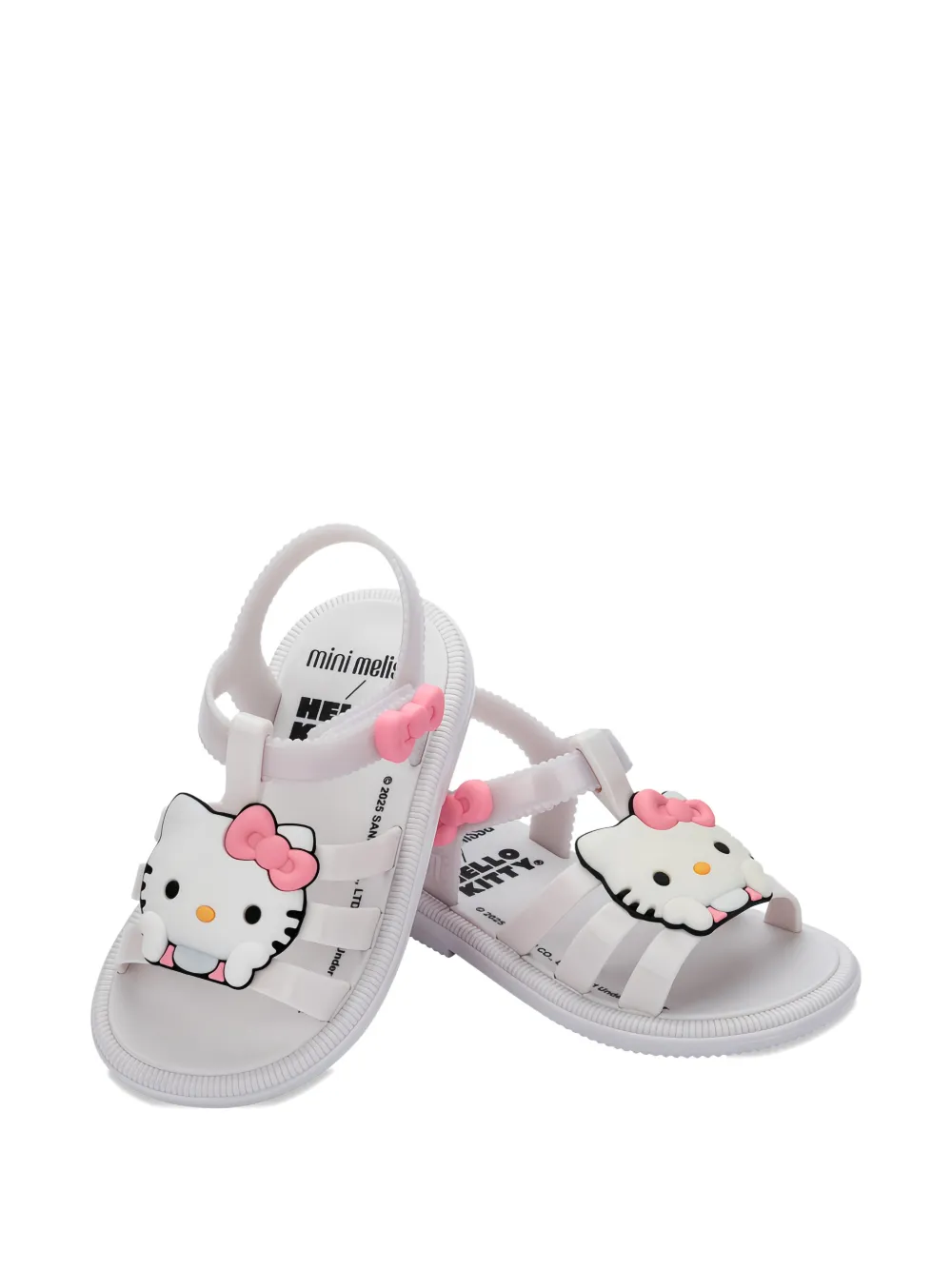 Mini Melissa x Hello Kitty Hip sandalen met strikdetail Wit