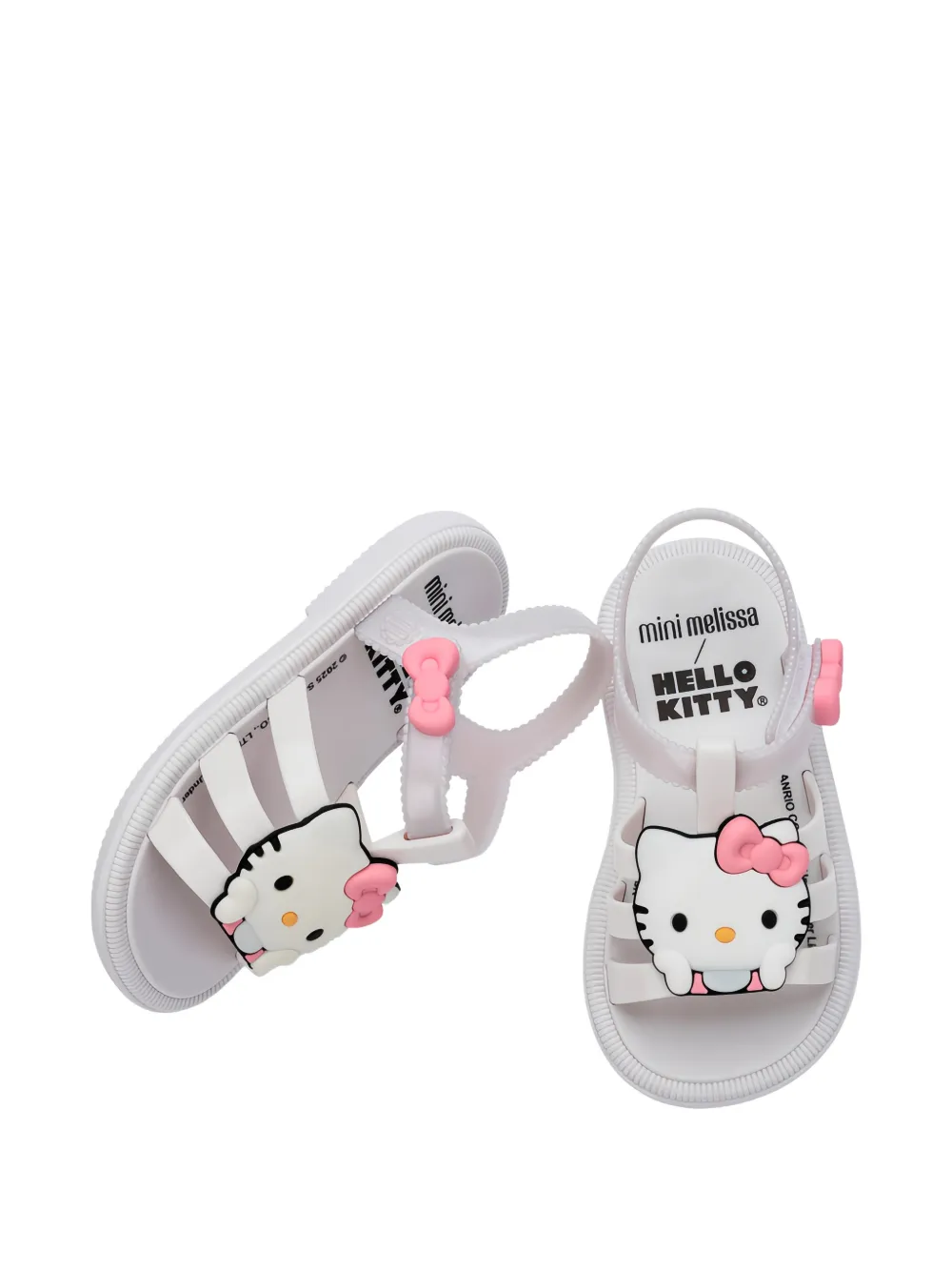 Mini Melissa x Hello Kitty Hip sandalen met strikdetail Wit
