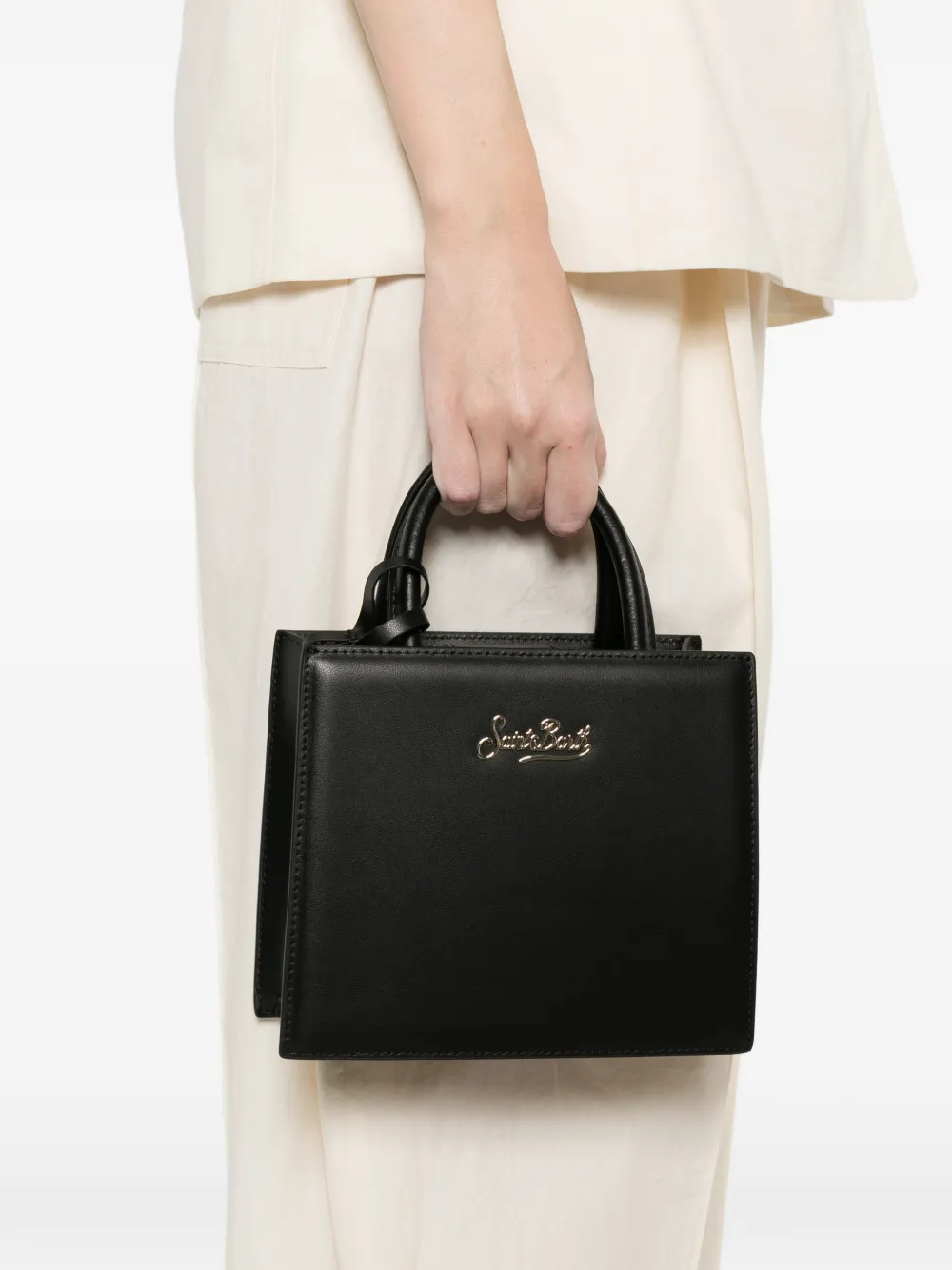 MC2 Saint Barth Mini-tas met logo Zwart