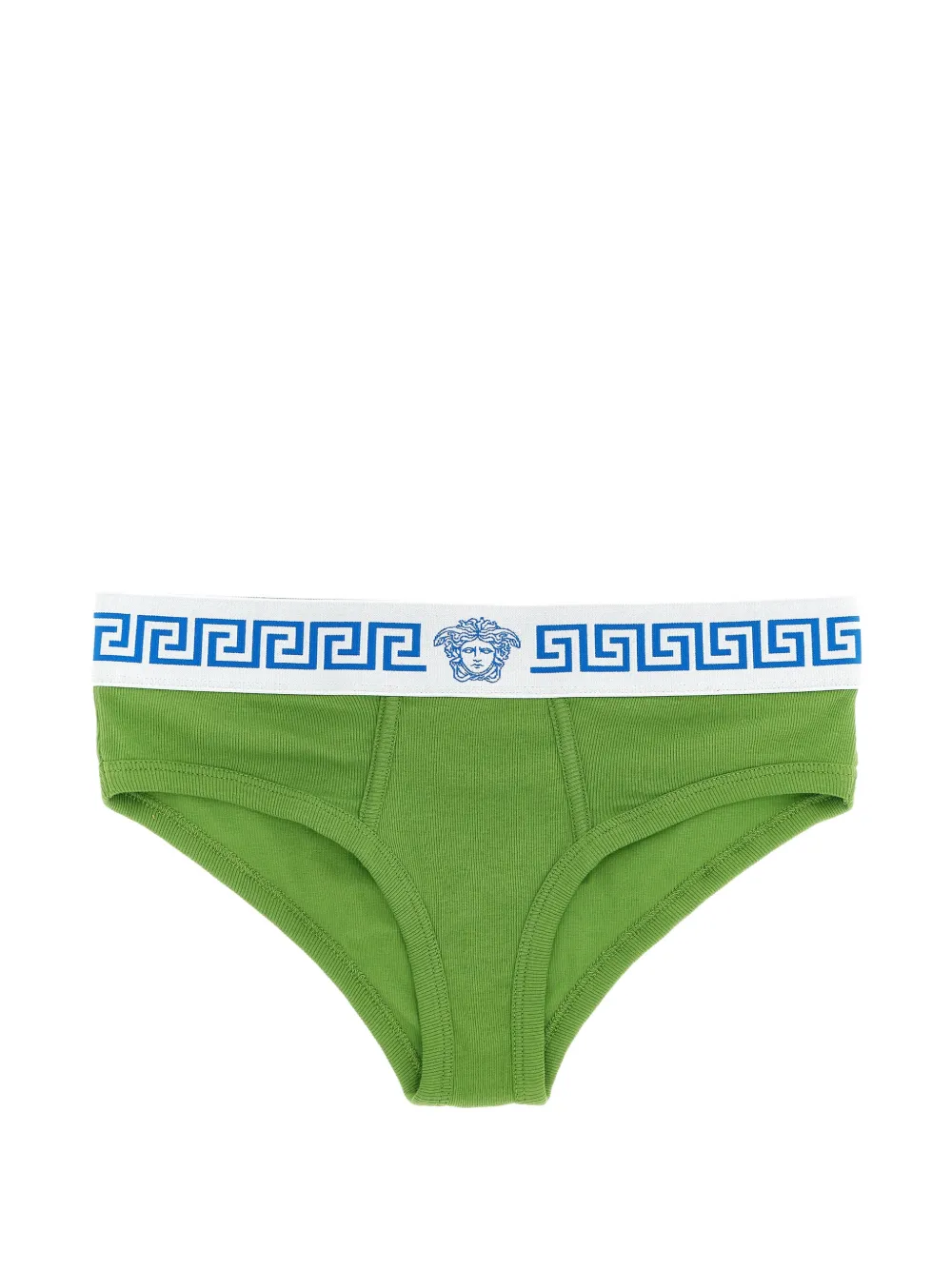 Versace Medusa ribbed briefs - Verde