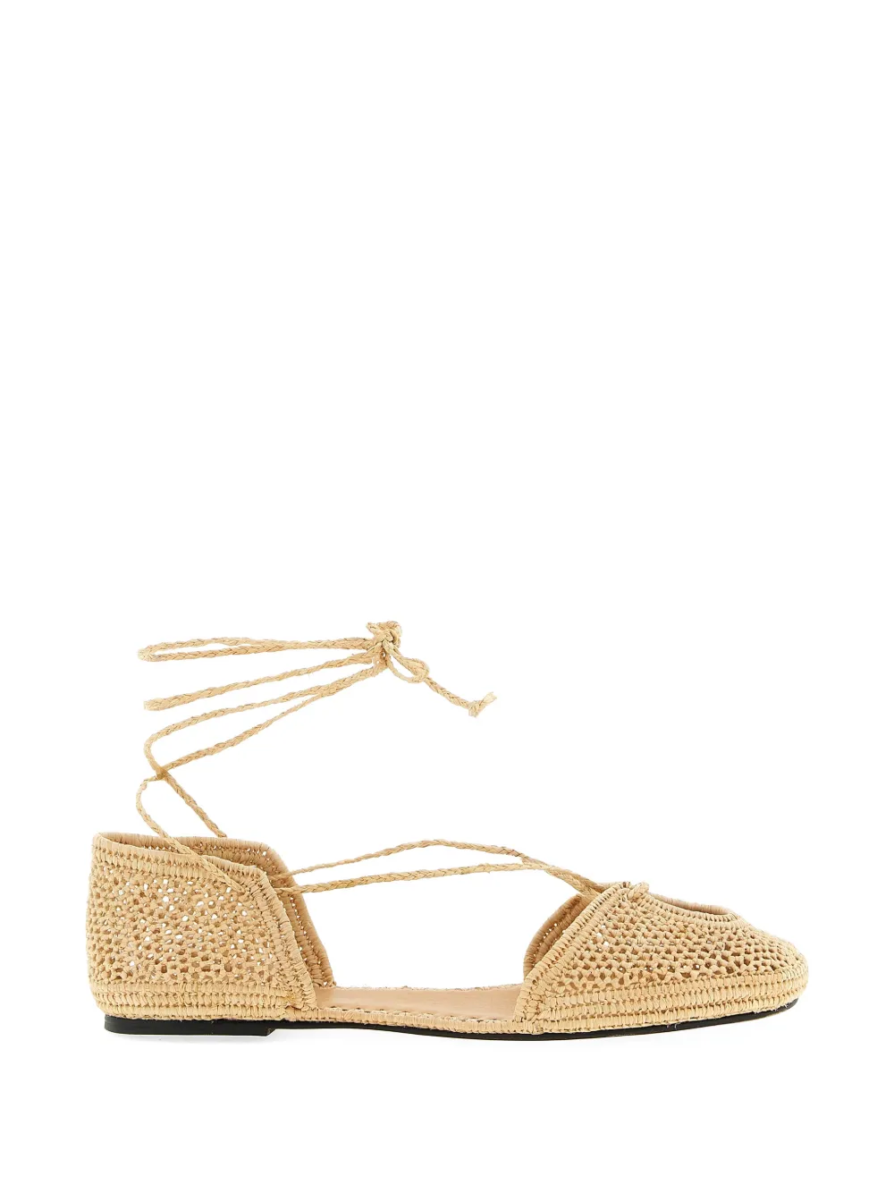 ODISSI Lima raffia ballet flats - Toni neutri