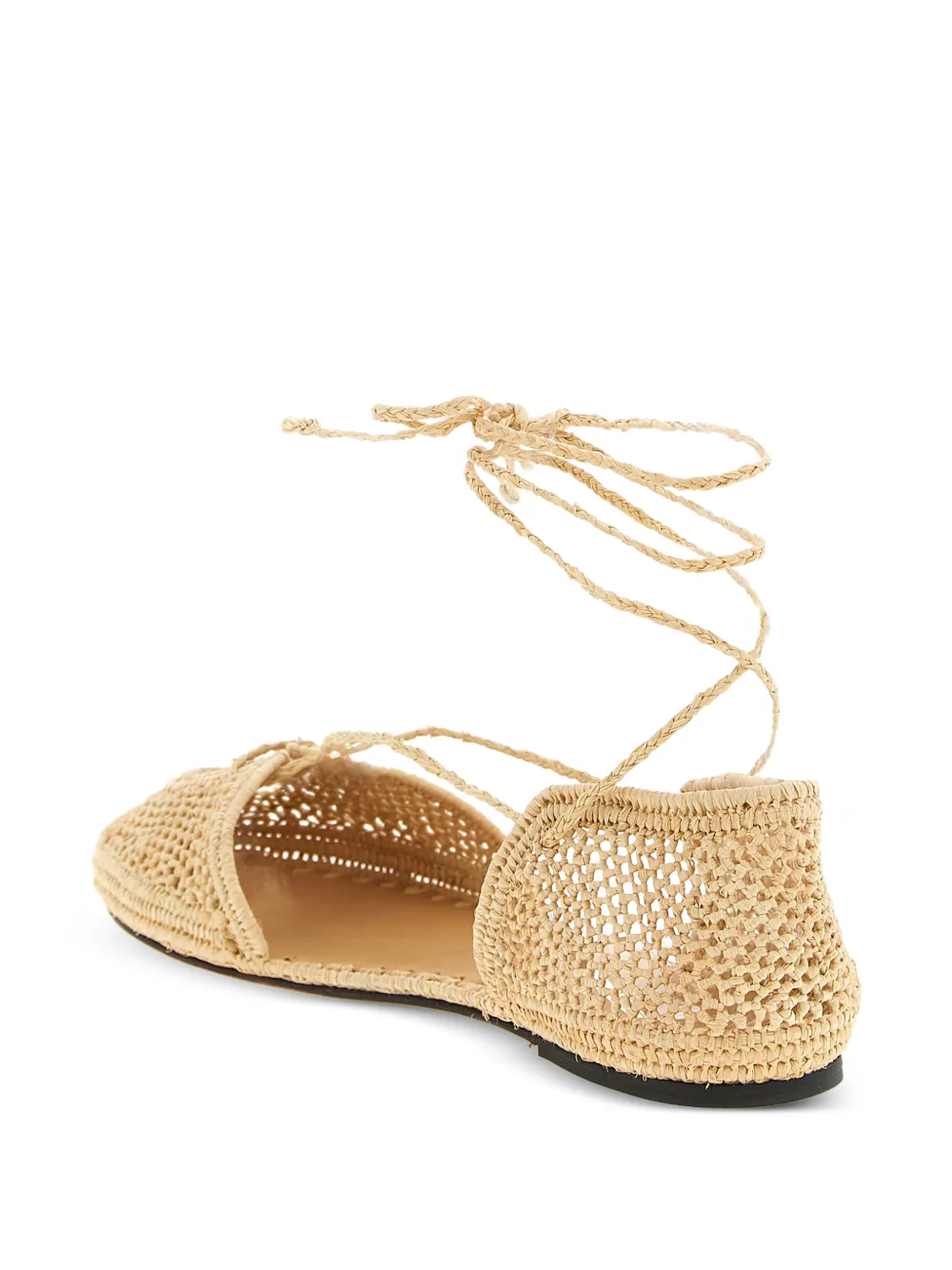  Odissi Lima Raffia Ballet Flats - Neutrals 