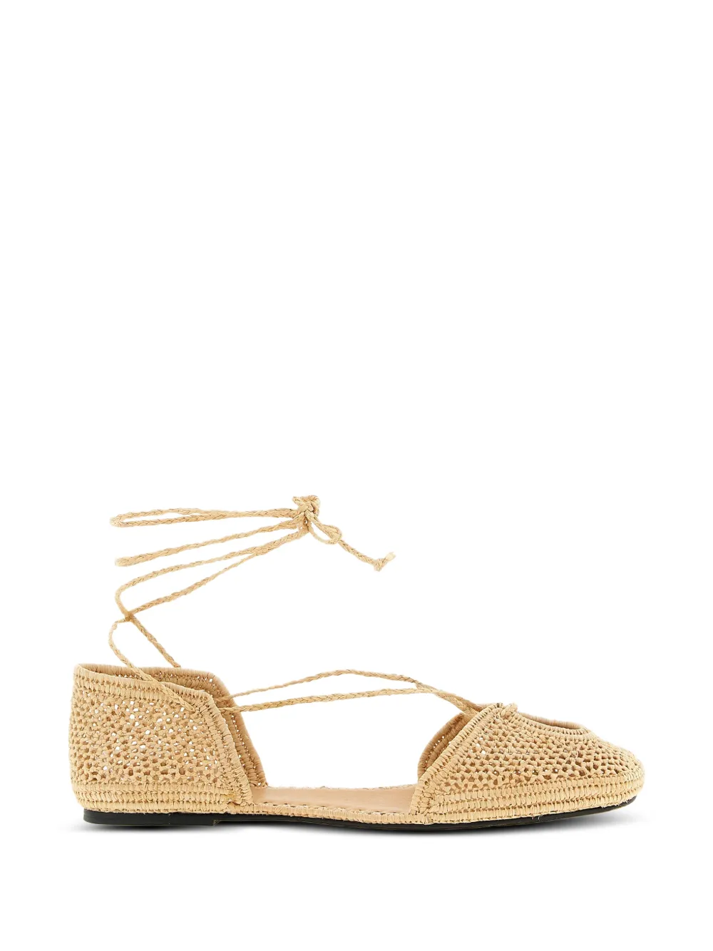 ODISSI Lima raffia ballet flats - Toni neutri