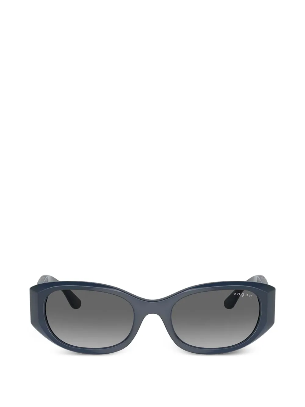 Vogue Eyewear floral-engraved rectangle-frame sunglasses - Blu