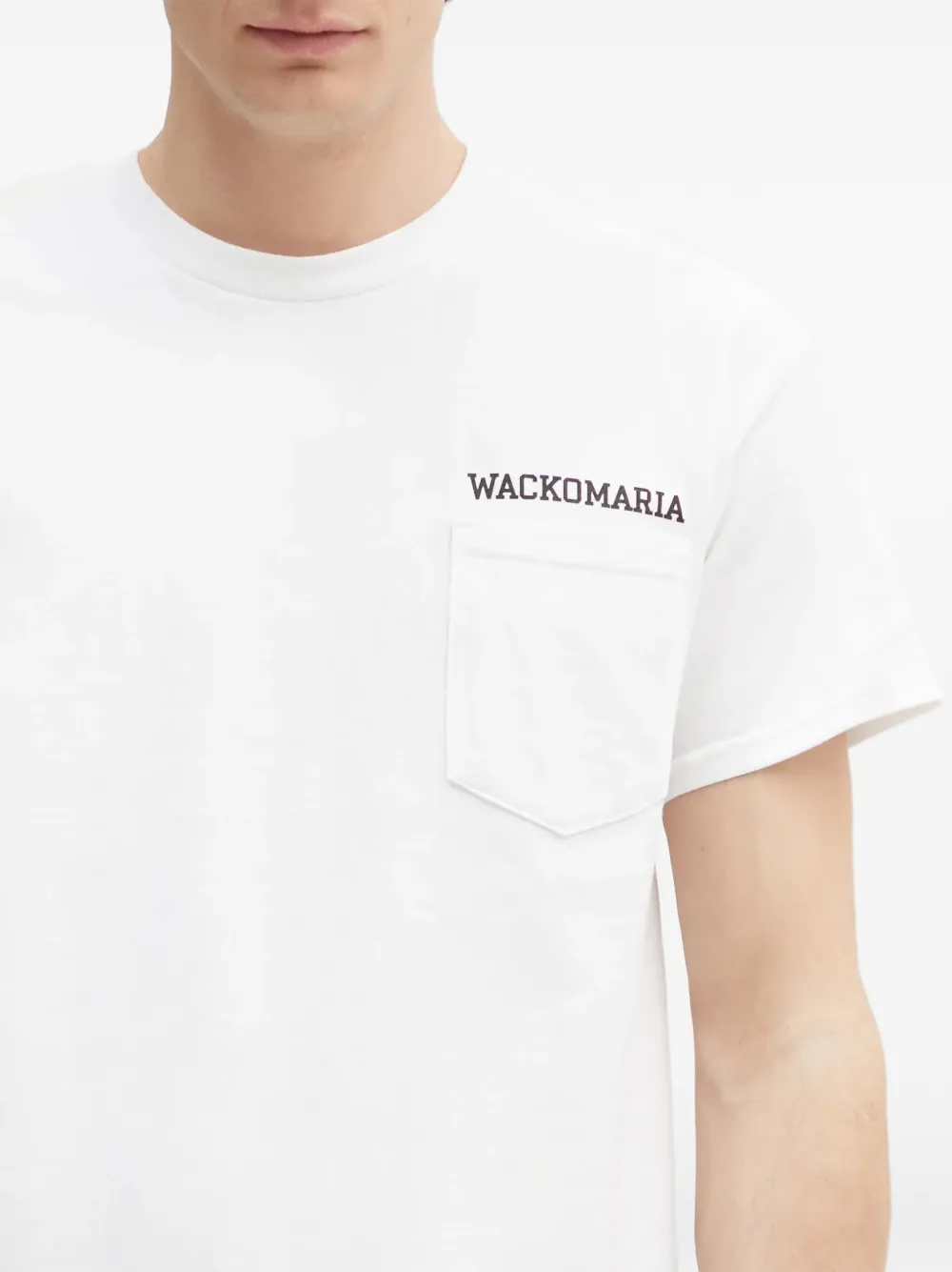WACKO MARIA x Keith Haring bomberjack met grafische print en zak Wit