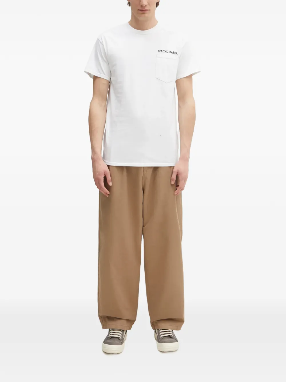 WACKO MARIA x Keith Haring bomberjack met grafische print en zak Wit