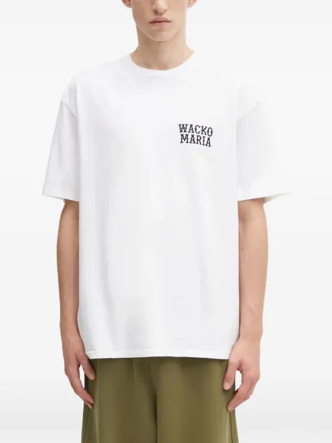 WACKO MARIA logo-print knit T-shirt