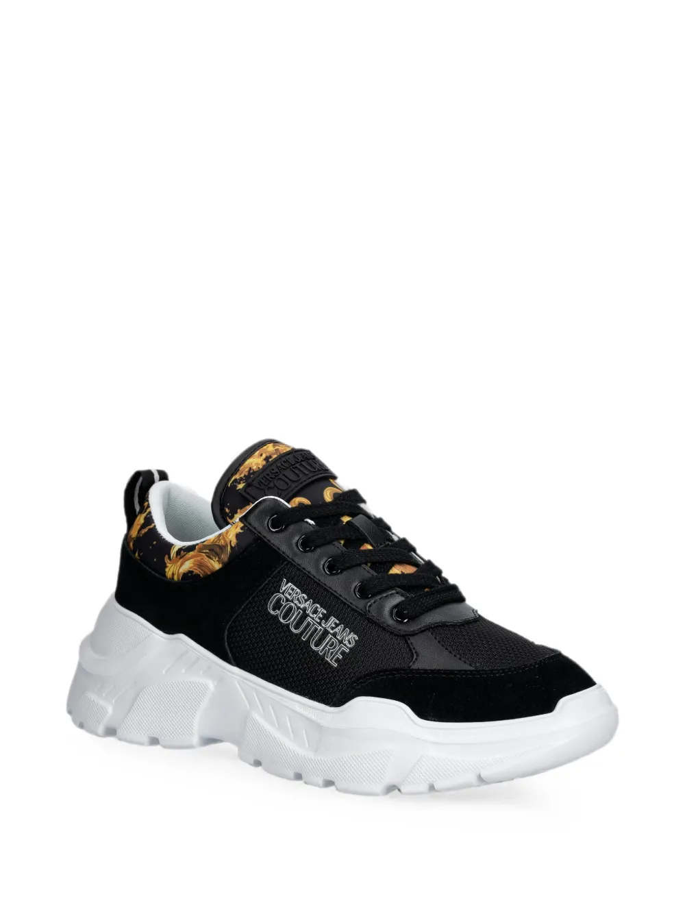 Versace Jeans Couture lace-up sneakers Zwart