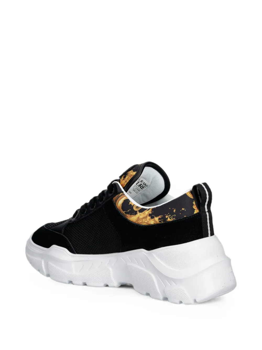 Versace Jeans Couture lace-up sneakers Zwart