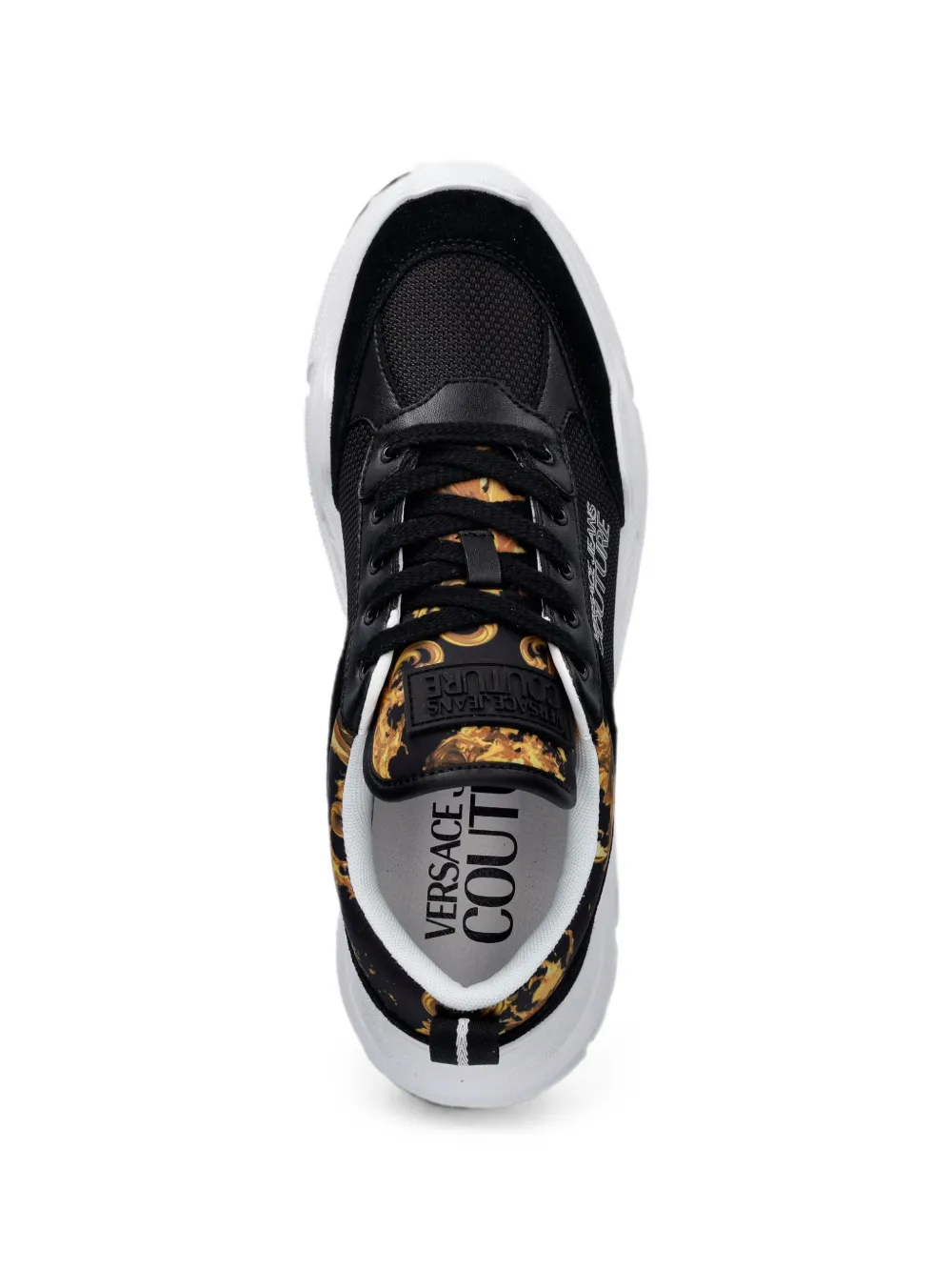 Versace Jeans Couture lace-up sneakers Zwart