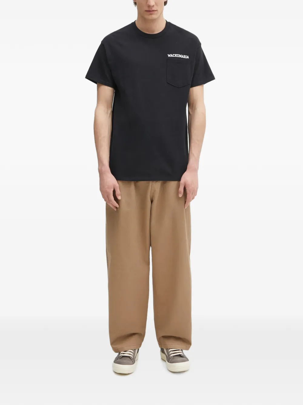 WACKO MARIA x Keith Haring bomberjack met grafische print en zak Zwart