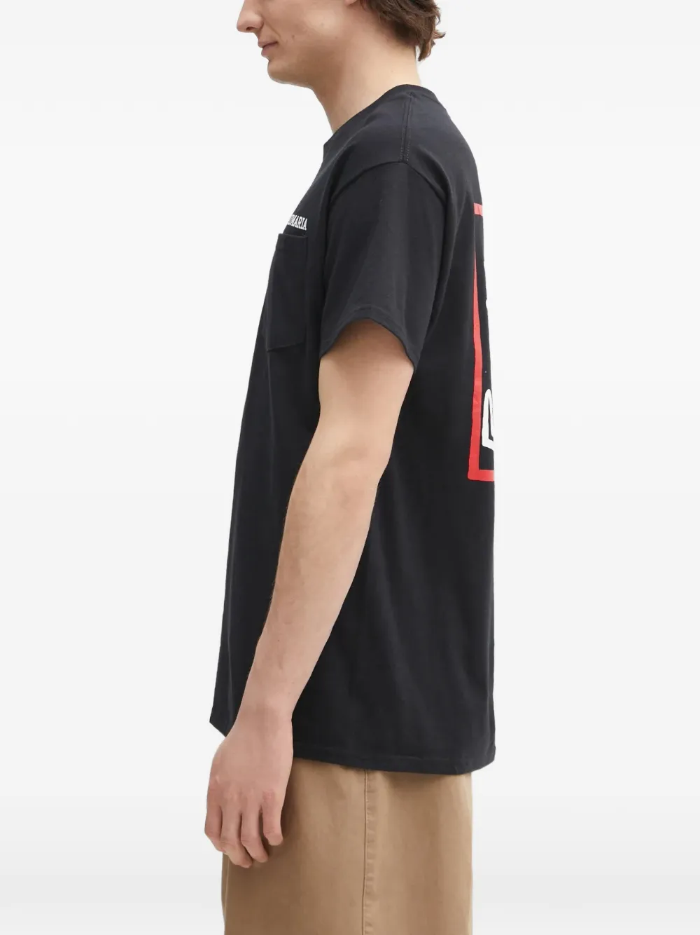 WACKO MARIA x Keith Haring bomberjack met grafische print en zak Zwart
