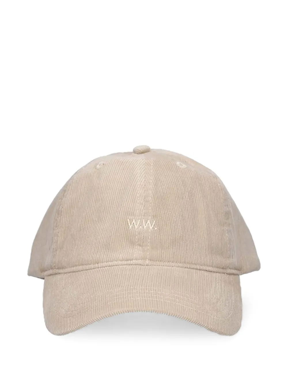 Wood Wood casquette en velours côtelé à logo brodé WW - Tons neutres Wood Wood casquette en velours côtelé à logo brodé WW - Tons neutres