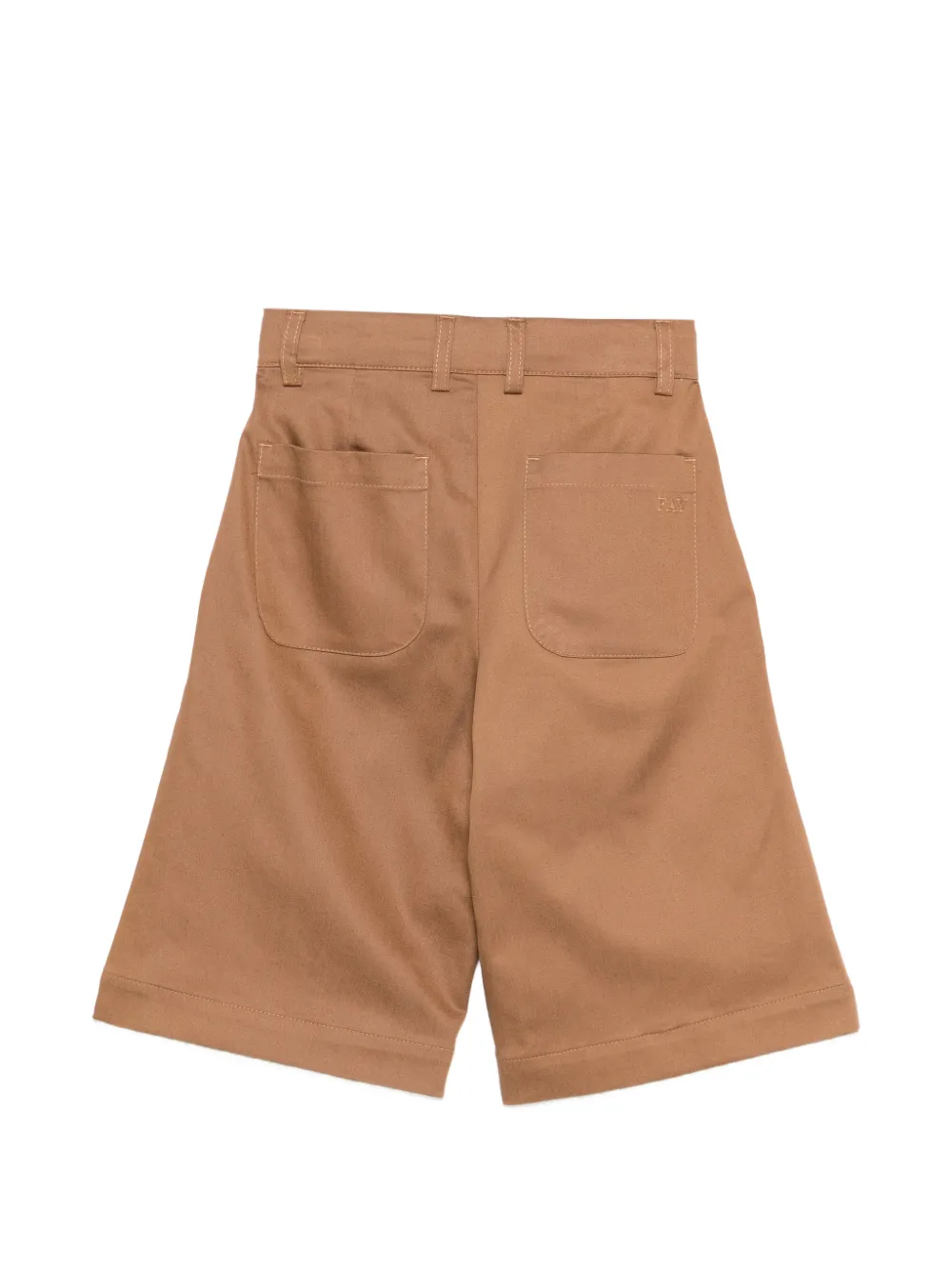 Fay Buttoned Smart Shorts In Brown