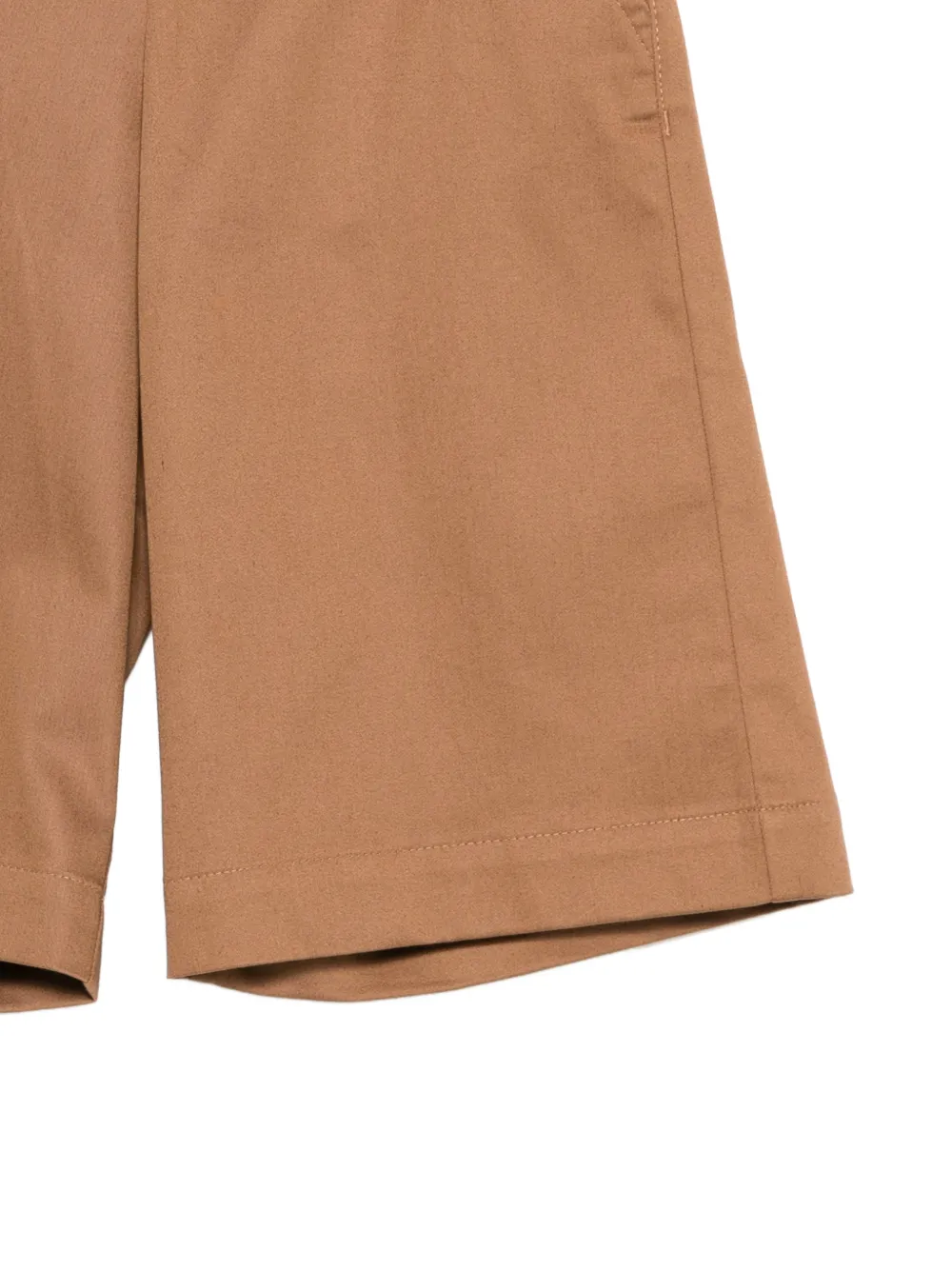 Fay Buttoned Smart Shorts In Brown