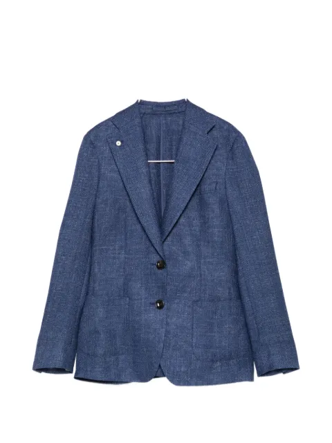 L.B.M. 1911 marl-effect patch-pocket blazer